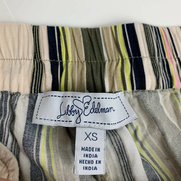 Libby Edelman Stripe Boho Paperbag Pants - Picture 8 of 9